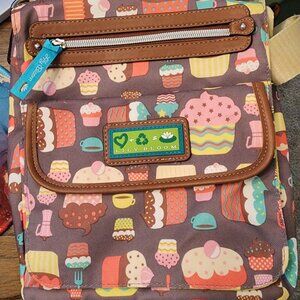 Lily Bloom Cupcakes & Coffee Crossbody Purse- pictures updated